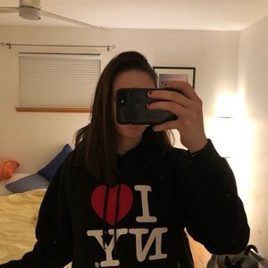 i love NY black sweatshirt